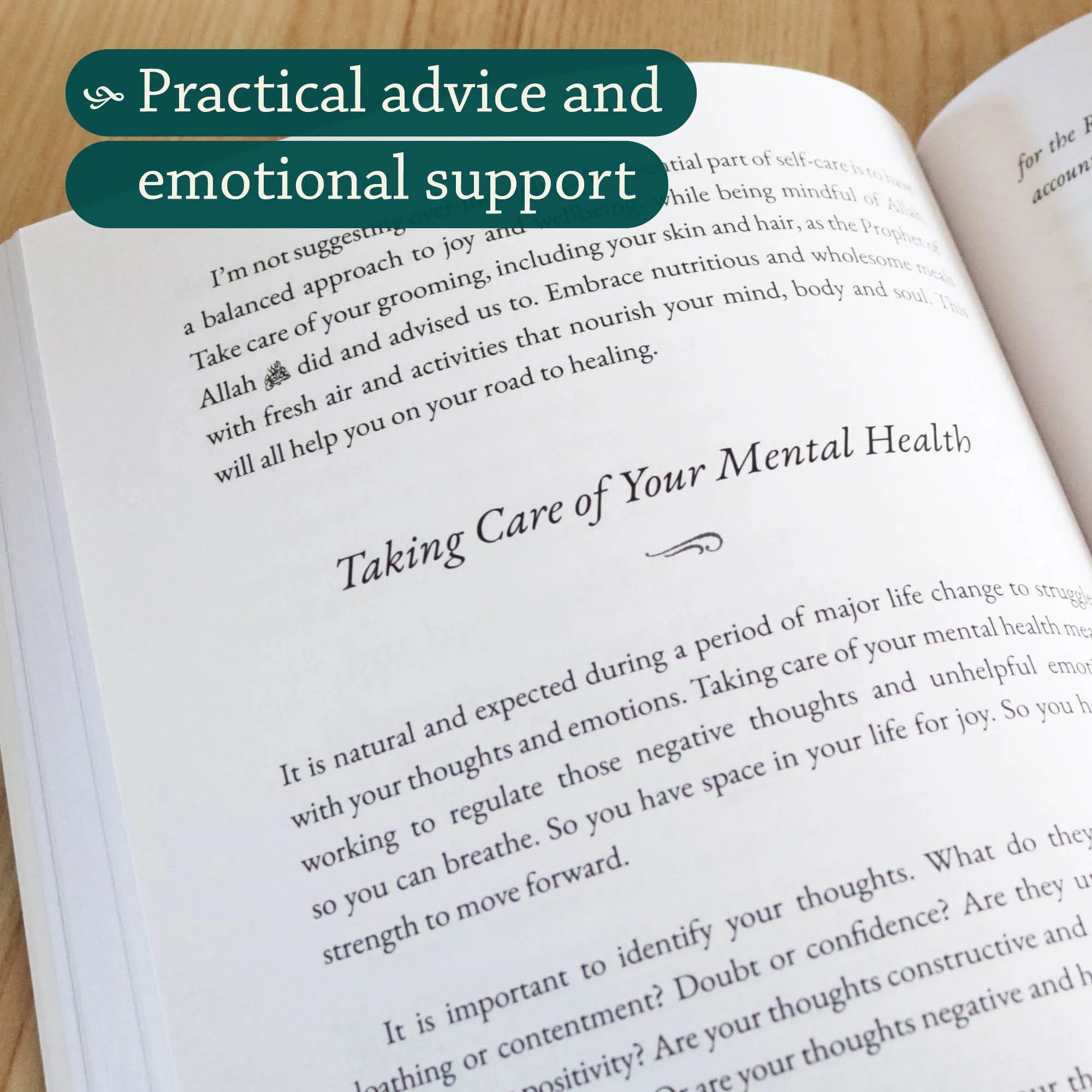Inside page of After the End by Umm Hasan Bint Salim. Iddah and divorce guide for Muslim women by Ta-Ha Publishers