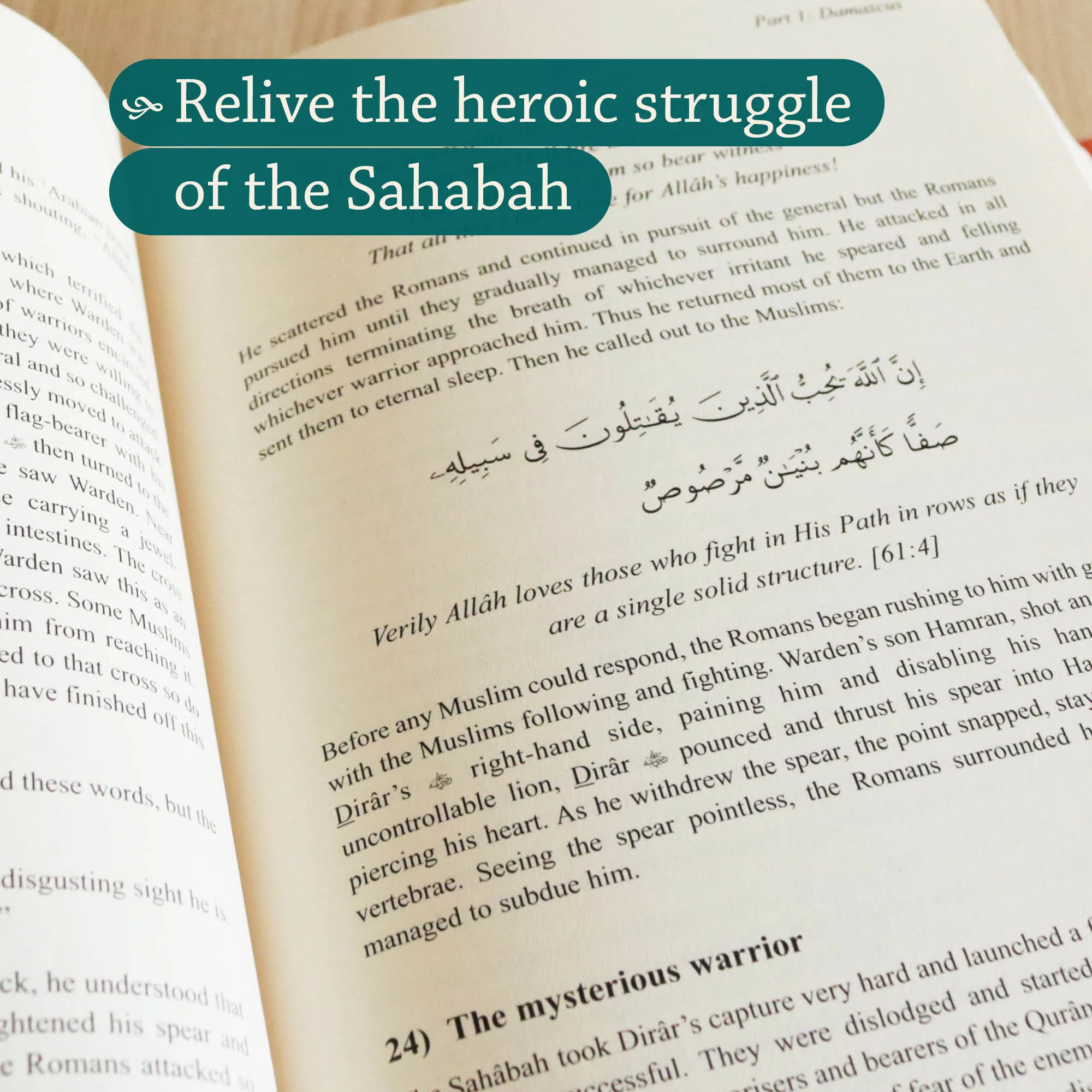 Inside Page of The Islamic Conquest of Syria, A Translation of Futuhusham: The inspiring history of the Sahabah’s conquest of Syria by Al-Waqidi, Al-Kindi. Futuhusham translation by Ta-Ha Publishers
