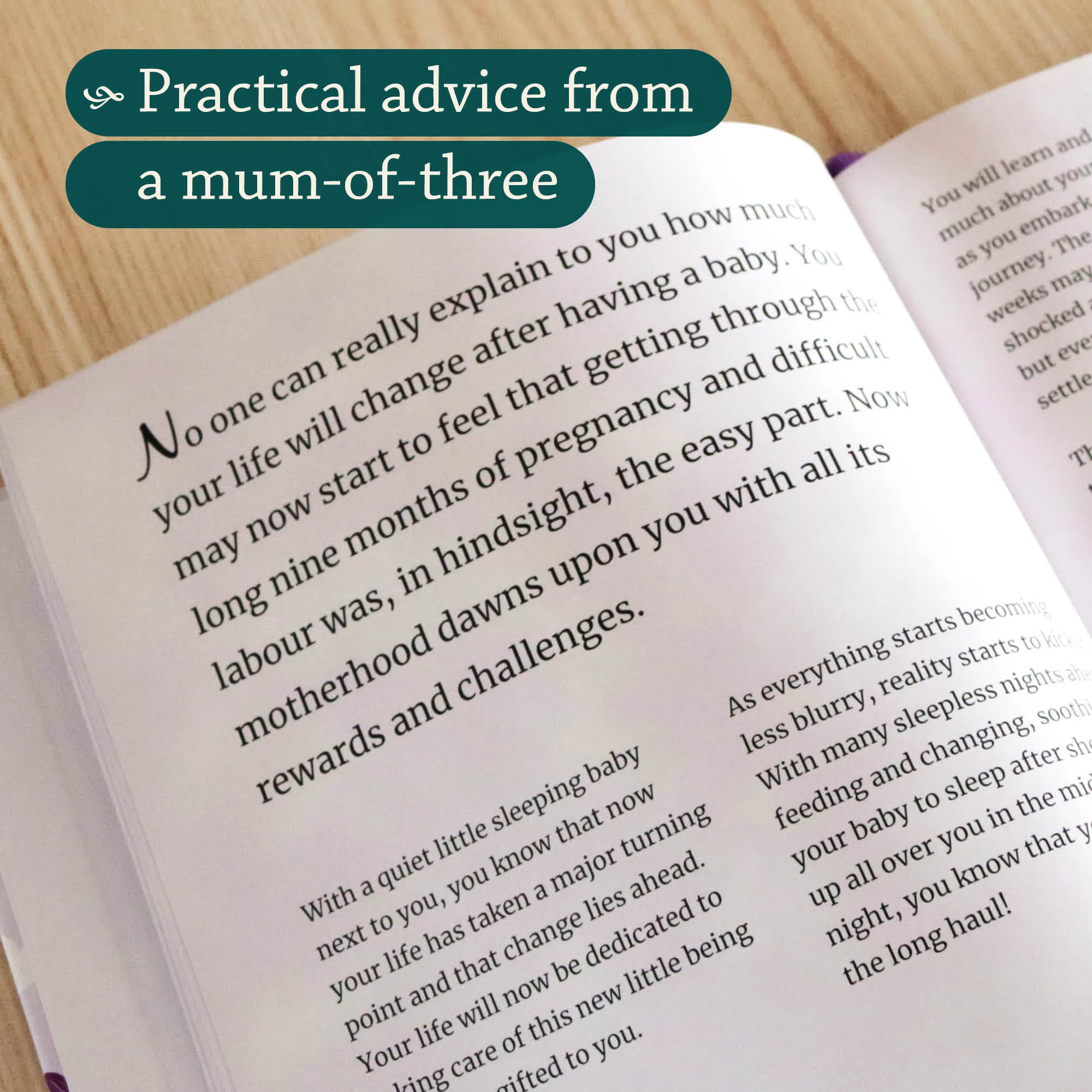 Inside page of A Gift for the New Muslim Mother by Muneeba Zahid. Guide for new Muslim mother by Ta-Ha Publishers