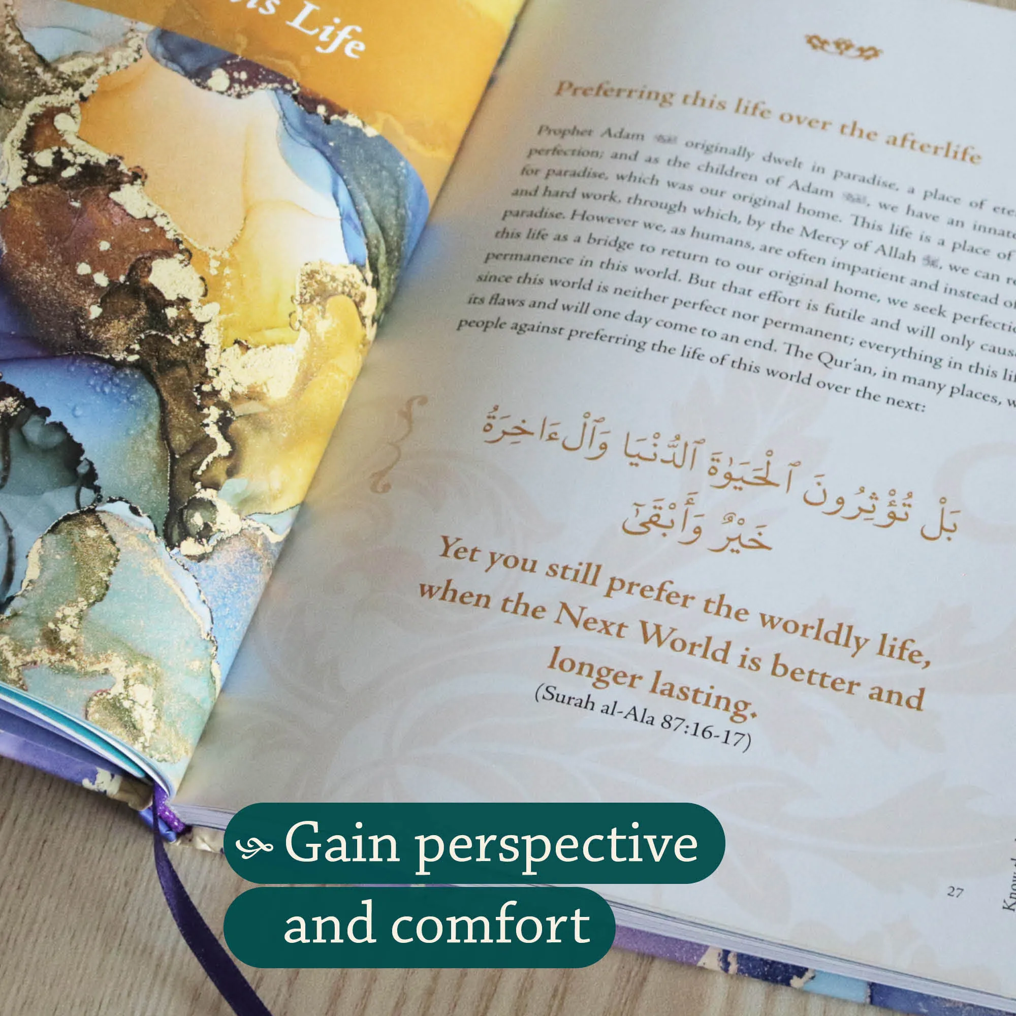 Inner spread of Trials and Tribulations, Islamic Perspective by Faisal Malik. Islamic guide for difficult times by Ta-Ha Publishers