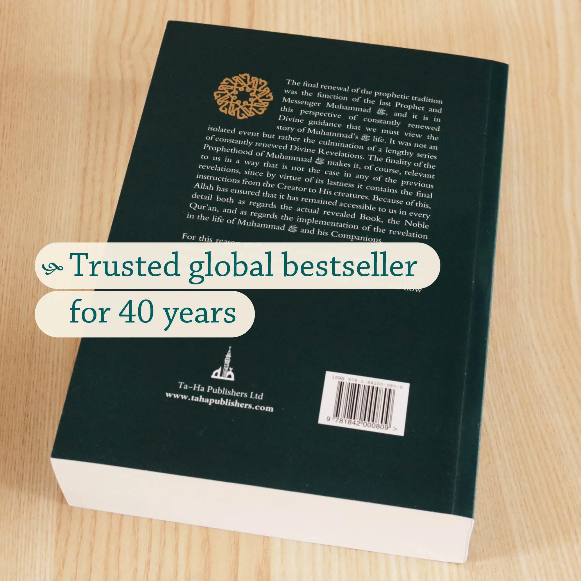 Back Cover of The Life of Muhammad by Tahia Al-Ismail. Gentle seerah for teens by Ta-Ha Publishers